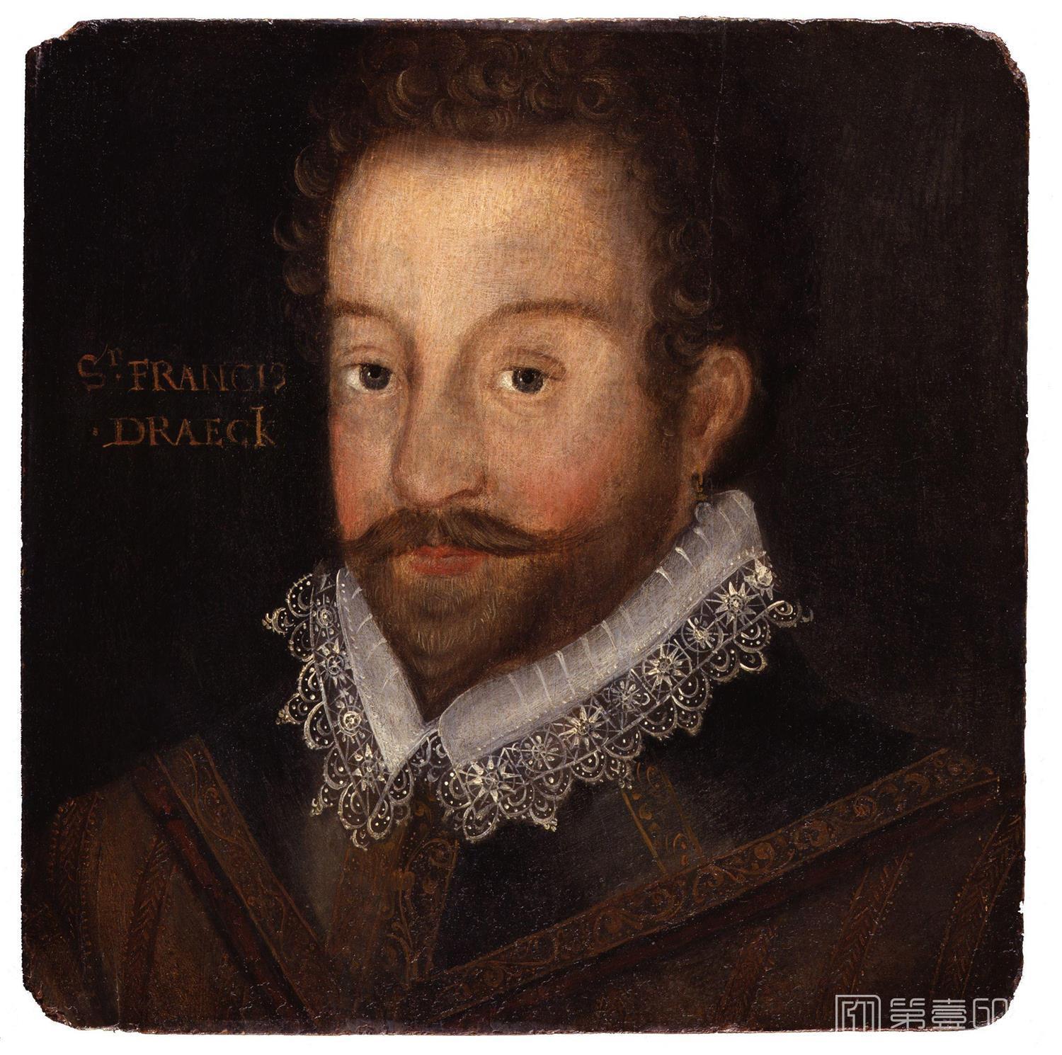 油画-国家肖像艺术博物馆-Sir Francis Drake by Jodocus Hondius-1172